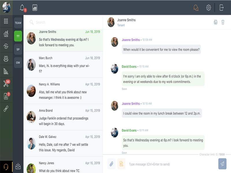 TenantCloud Chat Screen