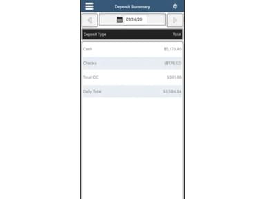 Visual Matrix PMS Deposit Summary