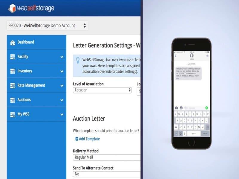 WebSelfStorage Dashboard