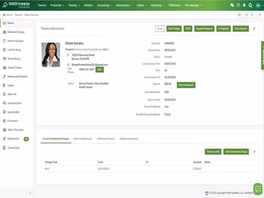 add their photo, address, security deposit