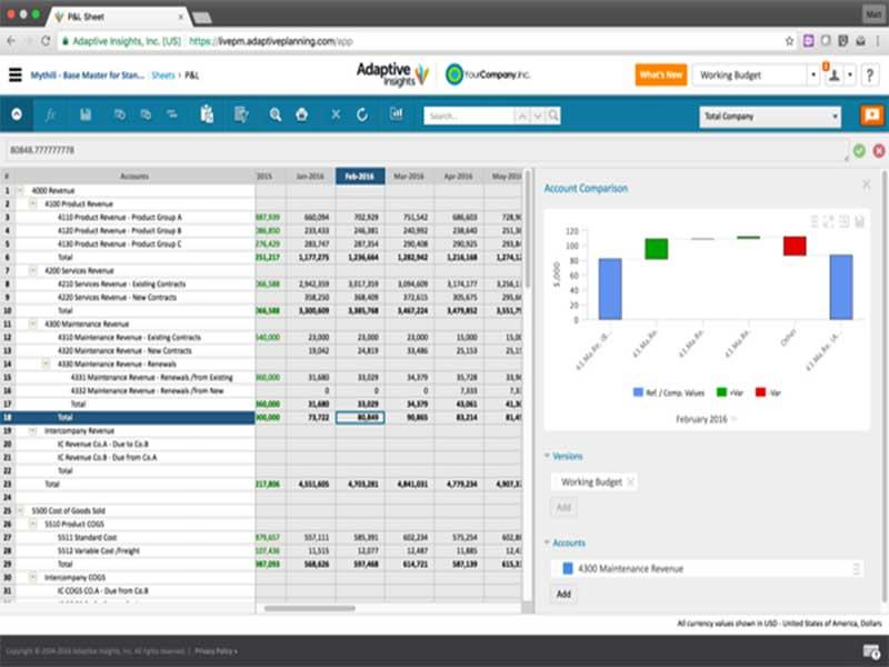 Workday Adaptive Planning Accounts