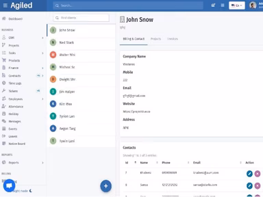 Agiled Software client details