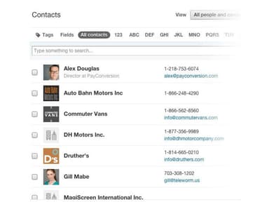 Apollo Manage contacts