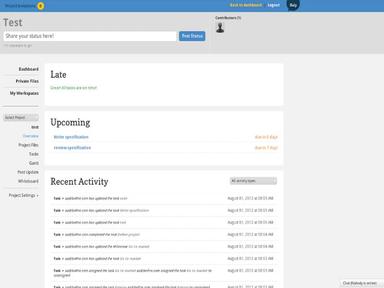 Binfire Project Dashboard