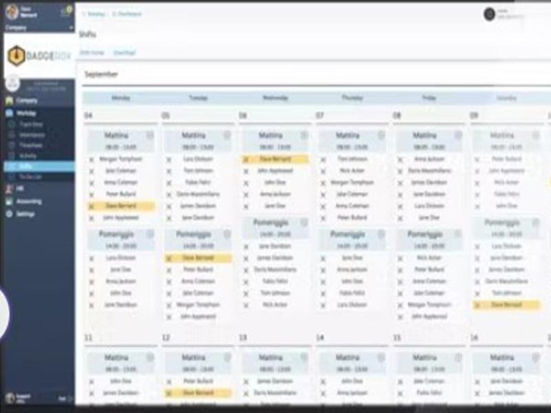 BadgeBox Managing shifts