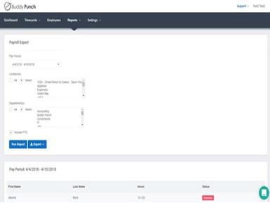 Buddy Punch Payroll Export