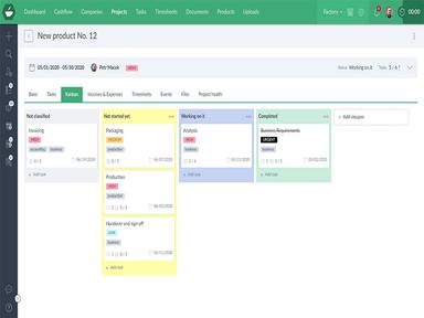 Caflou Software Manage Projects