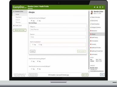 CampDoc Health Profile