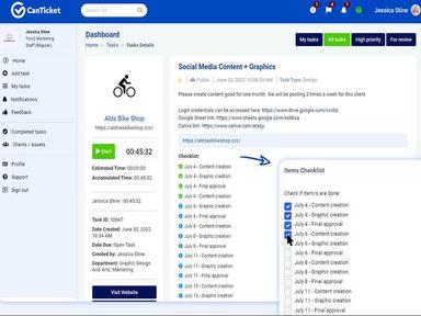 CanTicket Checklists