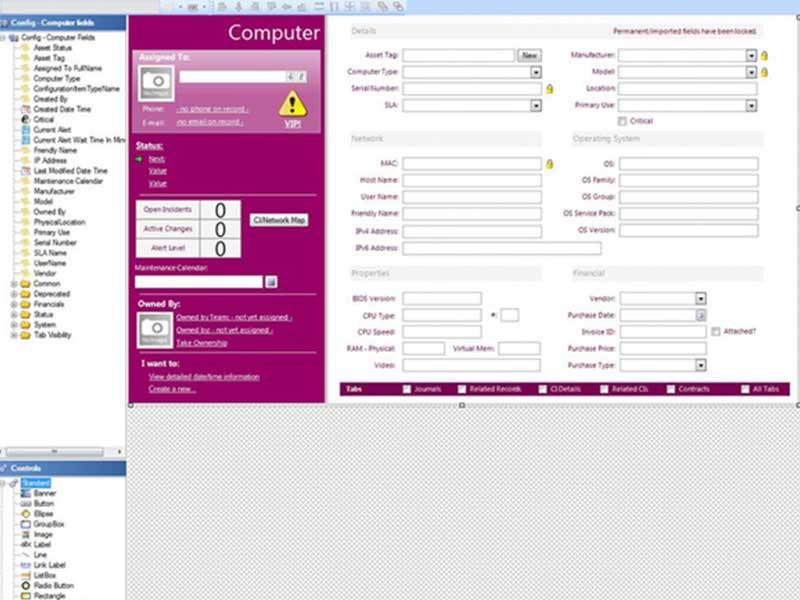 Cherwell Service Management Computer Details