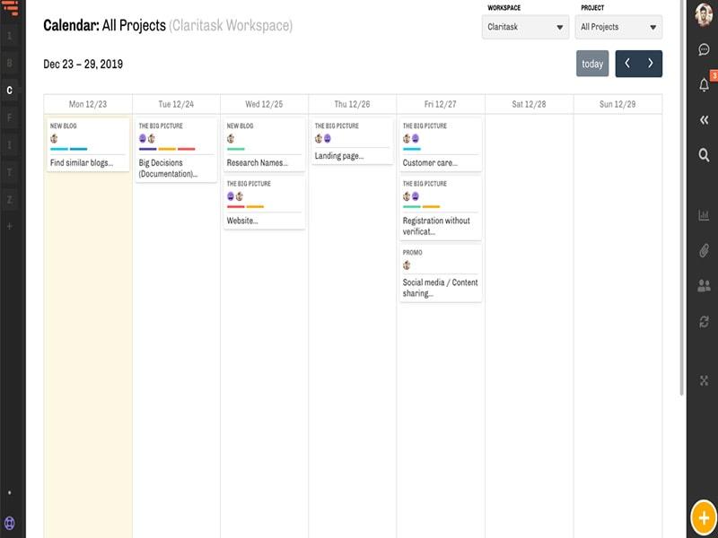 Claritask Dashboard