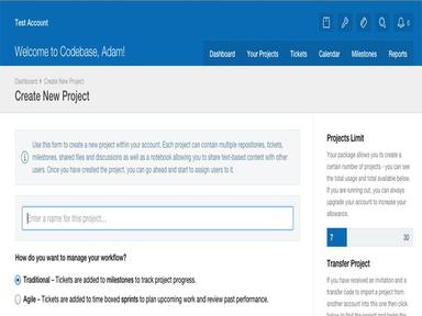 Codebase Create New Project