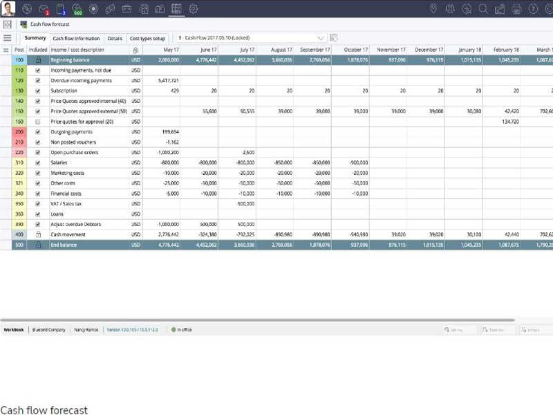 Deltek WorkBook Cash Flow Forecast