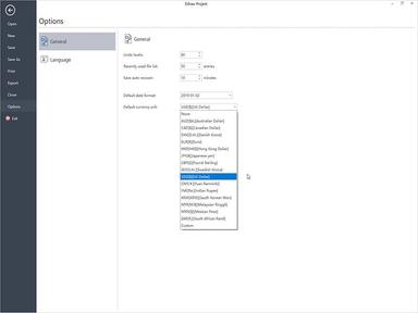 Edraw Project Export interface
