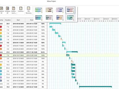 Edraw Project Gantt chart