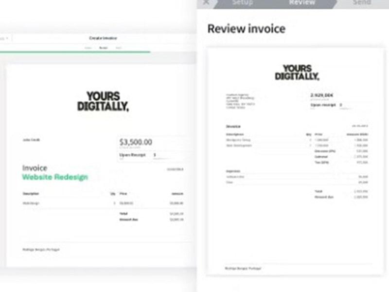 Fiverr Workspace Online invoices sent from anywhere