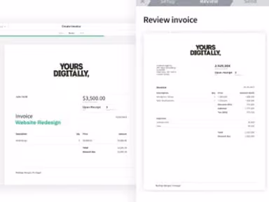 Fiverr Workspace Online invoices sent from anywhere