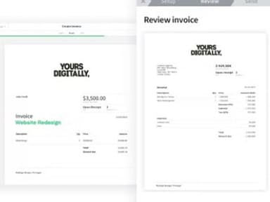 Fiverr Workspace Online invoices sent from anywhere