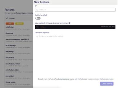 Flagsmith add features