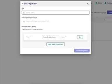 Flagsmith add segments