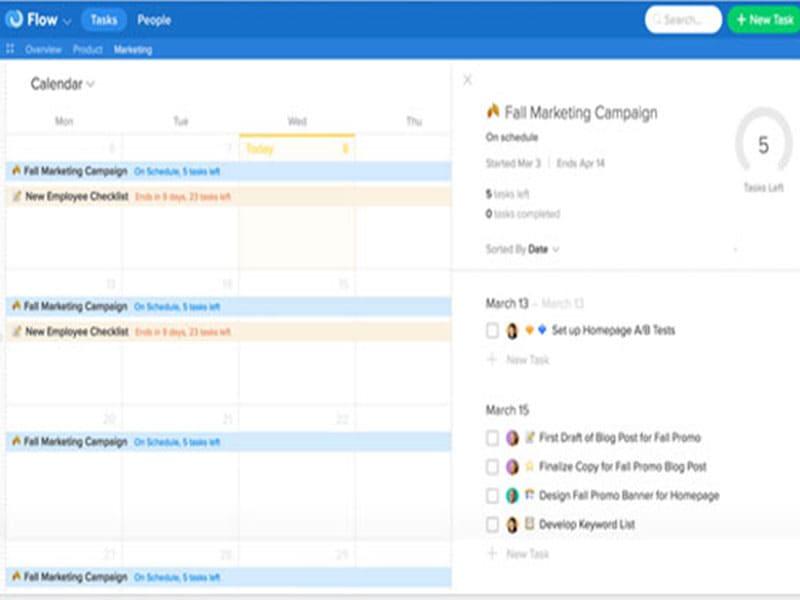 Flow Software Calendar