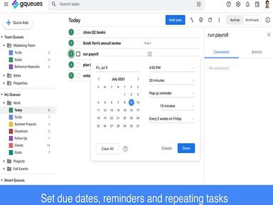 GQueues Recurring Tasks