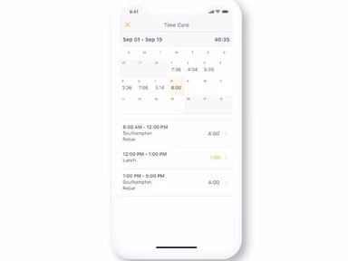 Hourly TimeCard