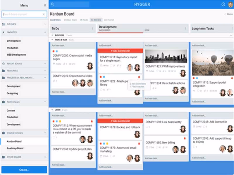 Hygger Software Kanban