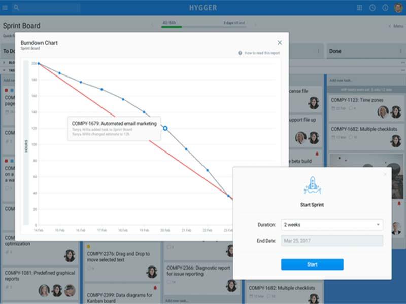 Hygger Software schedule sprints