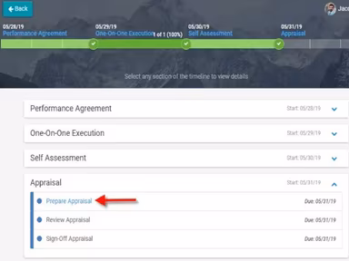 Performance Appraisal Snapshot