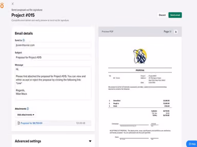 Knowify View for Proposals