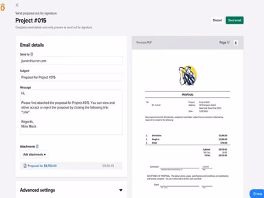 Knowify View for Proposals