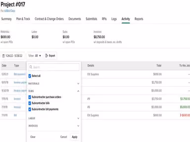 Knowify Jobs Dashboard