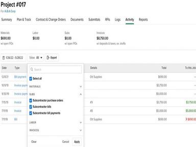Knowify Jobs Dashboard