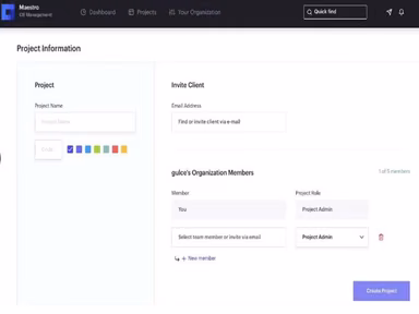 MaestroCR Software Company creation and authority settings