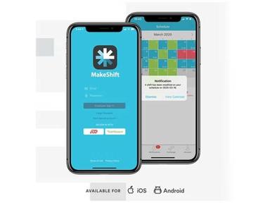 MakeShift app is available for IOS and Android