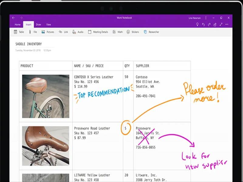 Microsoft OneNote Annotation Tools
