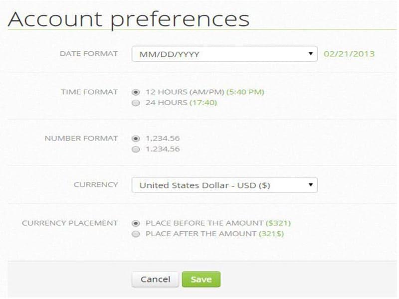 My Hours Account preferences