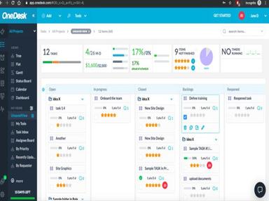 OneDesk Kanban Board - Agile Status Board for tickets and tasks