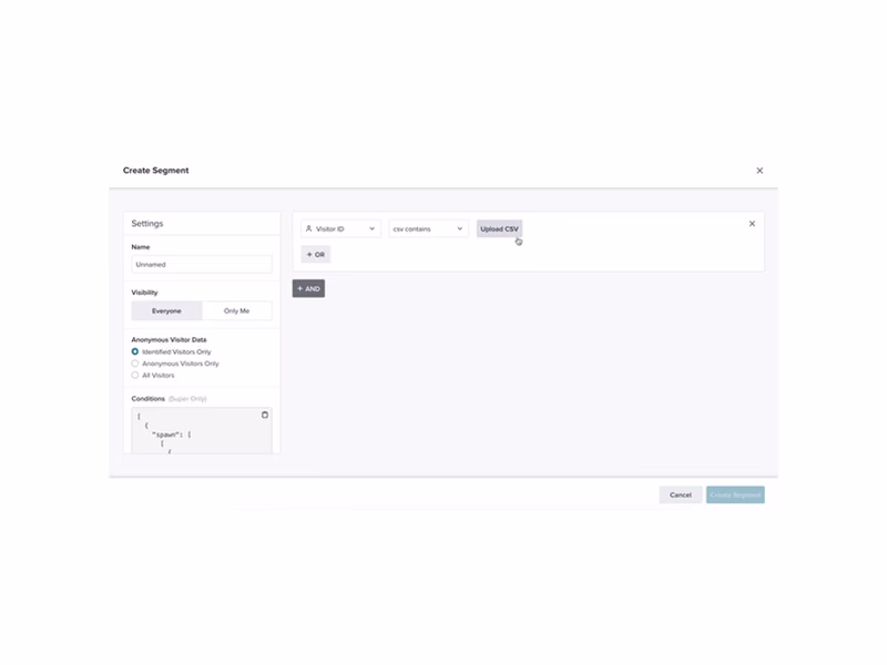 Pendo - Create Segment
