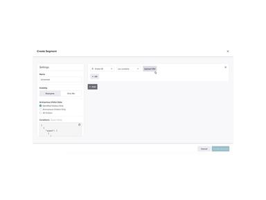 Pendo - Create Segment