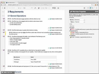 Polarion ALM Requirement Management