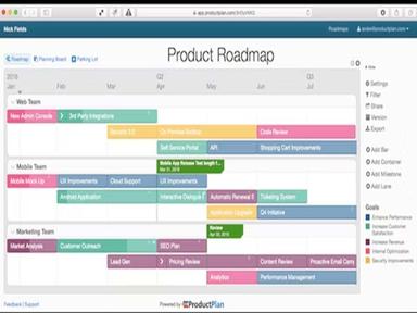 ProductPlan Product Roadmap