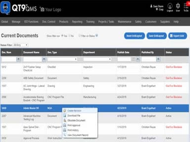 QT9 QMS Document Control Included