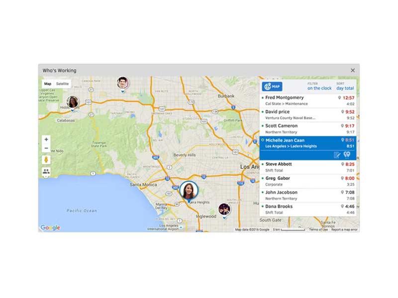QuickBooks Time Software Maps