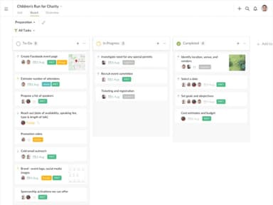 Quire Kanban board screenshot