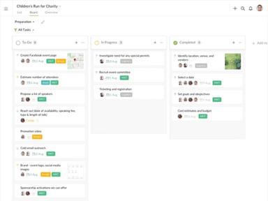 Quire Kanban board screenshot