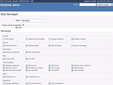 Redmine Software Demo