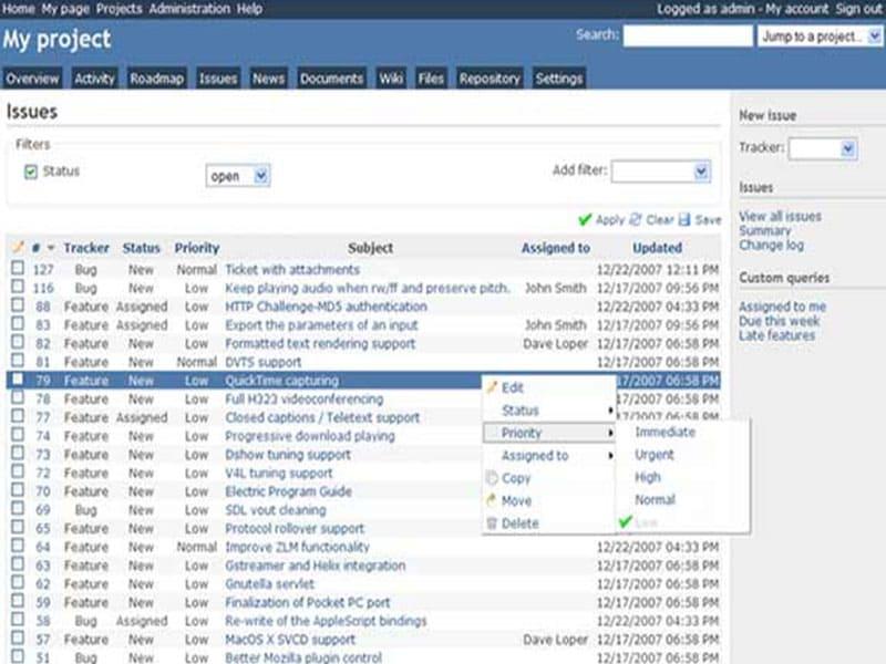 Redmine Software Project