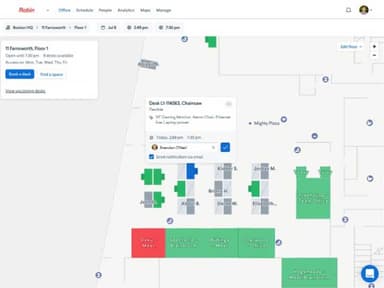 Robin Software Find a Desk or Meeting Room to Reserve From the Web